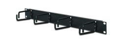1U Horizontal Cable Organizer Black